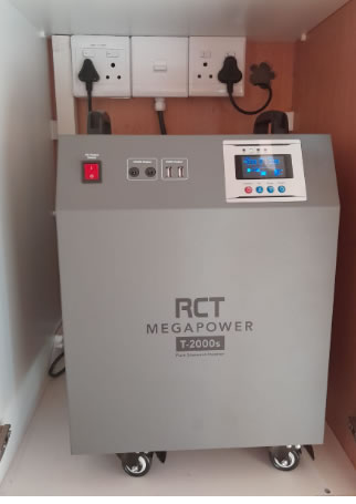 RCT Mega Power Inverter Trolley with 2 x 100AH Battery rated at 2KVA/2000W