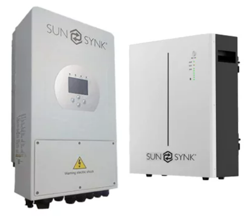 Sunsynk 5w Inverter plus 1 x Sunsynk 5kw Battery Combination