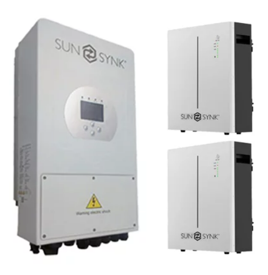 Sunsynk 8Kw Inverter and 2 x 5Kw Battery Combination